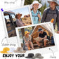 UPF50+ Mens Sun Hat Wide Brim Fishing Hat Airy Mesh UV Protection Portable Bucket Sun Hat Dark Khaki
