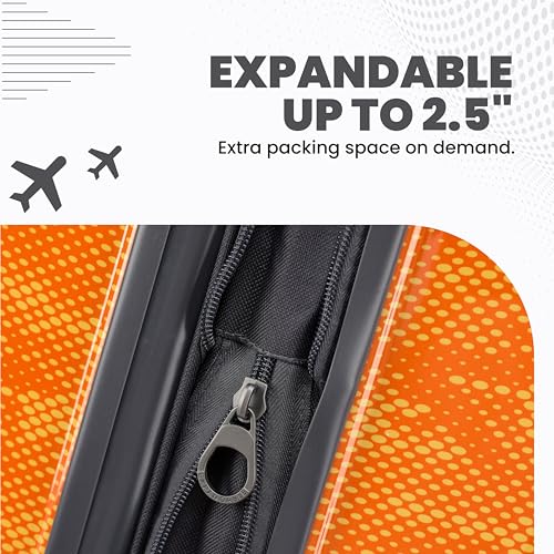 Matrix 20 Inch Carry On Expandable Hardside Upright Suitcase with 360° Spinner Wheels