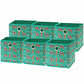 10 Inch Foldable Cube Storage Bins with Handles (6 Count)
