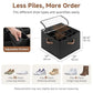 2-Pack 32-Pair Fabric Shoe Storage Bins for Closet, Black (2 Count)