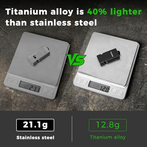 Titanium Loud Whistle for Emergency Survival