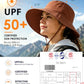 Waterproof Sun UPF 50+ Bucket Hat UV Protection Packable Brimmed Boonie for Women Men Summer Lightweight Hiking Outdoor Cap Caramel