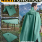 Hooded Rain Poncho Packable Waterproof Unisex Raincoat with Pocket