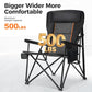 Heavy Duty 550LBS Padded Camping Chairs with Lumbar Support (2 Count)