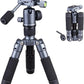 Portable Desktop Mini Tripod with Panning Handle, 20" / 52cm Desk Tabletop Aluminum Alloy with 360° Ball Head, Compact Tripod for DSLR Camera Video Camcorder, Load up to 13lb / 6kg