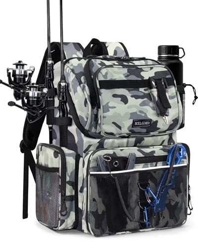 Fishing Backpack with Rod Holders