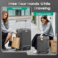 20 Inch Carry on Luggage with Front Pocket and Cup Holder