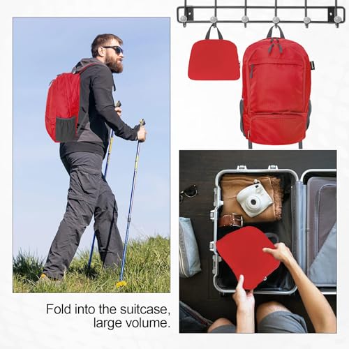 20L Lightweight Packable Hiking Daypack Foldable Backpack for Men Women Small Travel Outdoor Foldable Shoulder Bag
