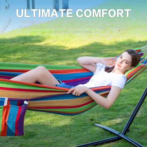 Double Hammock with Stand for Outside