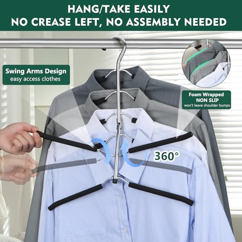 Space Saving 6 Tier Coat Hangers