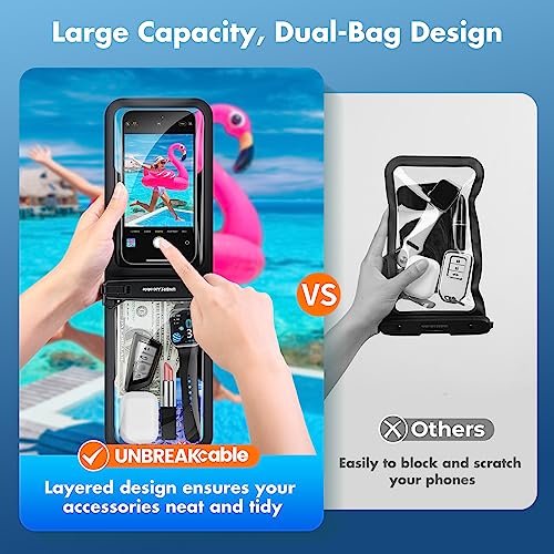 IPX8 Waterproof Phone Pouch 2 (2 Count)