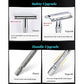 Classic 3 Piece Double Edge Safety Razor Wet Shaving for Men Women with Platinum Blade and Mirrored Travel Case BD176 (3 Count)