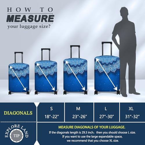 Travel Luggage Cover Suitcase Protector Fits 23