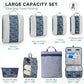 8 Set Compression Packing Cubes for Travel Essentials (8 Count)