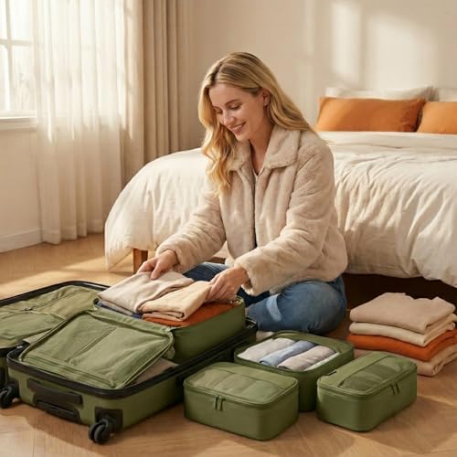 4 Piece Compression Packing Cubes for 3 (4 Count)