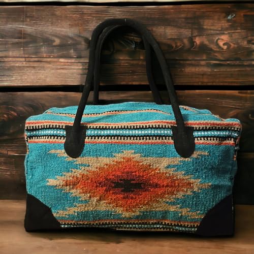 Southwestern Large Weekender Travel Bag Western Duffle Bag Boho Travel Bag