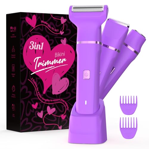 3-in-1 Bikini Trimmer for Women, Vacation Essentials for Women