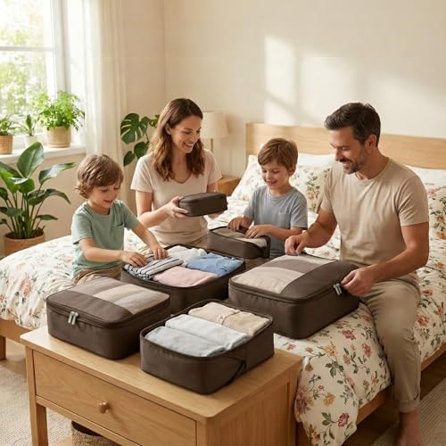 4 Piece Compression Packing Cubes for 3 (4 Count)