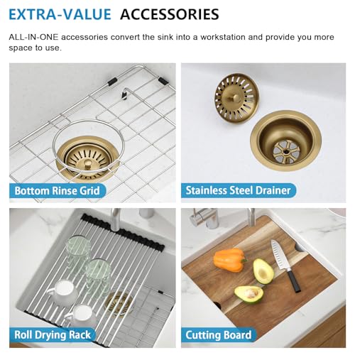 18 White Undermount Bar Sink