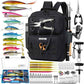 Fishing Backpack with Tackle Boxes and Rod Holders
