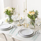 Matte Green Silver Silverware Set (4 Count)