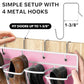 24 Pockets Large Clear Over the Door Shoe Organizer