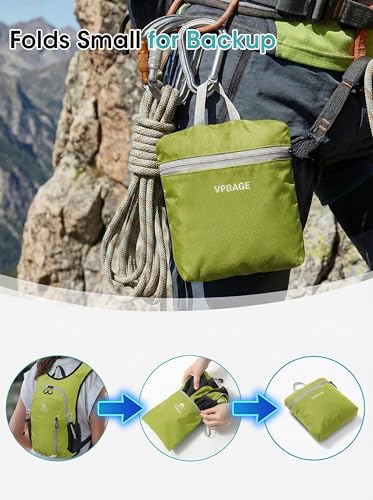 Foldable Small Hiking Backpack with 3 Strap Pockets