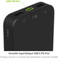 mophie Powerstation 2023 with PD Power Bank - 10,000 mAh Large Internal Battery, (2) USB-A Port and (1) 20W USB-C PD Fast Charging Input/Output Port, Travel-Friendly - Roamly