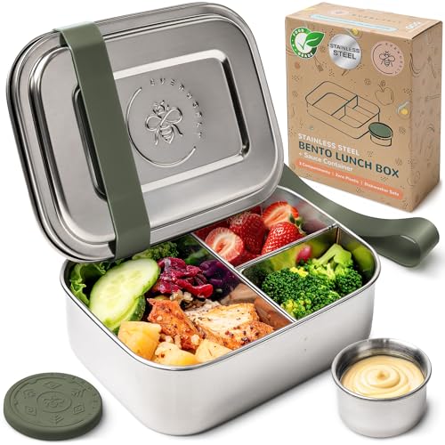 Stainless Steel Bento Box + Condiment Container