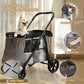 Medium Dog Stroller for Small to Large Dogs 4 Wheels Multi Pet Stroller for 4 Dogs Holds Up to 40lbs