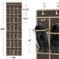 24 Pockets Clear Over the Door Shoe Organizer