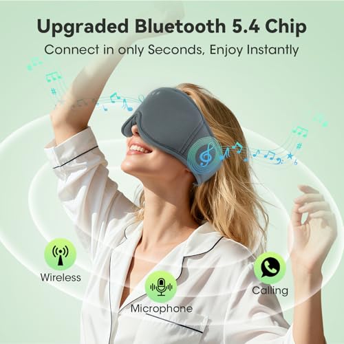 Bamboo Cotton Sleep Mask with Headphones