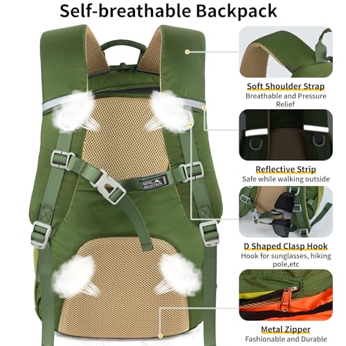 30L Hiking Backpack With Rain