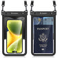 IPX8 Waterproof Phone Pouch Up to 8.5" (2 Count)