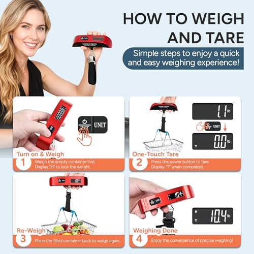 Luggage Scale Digital Suitcase Weight Scale for Travel