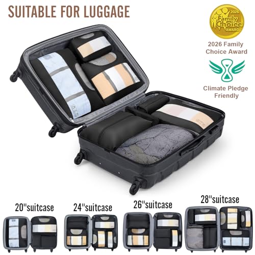 10 Set Packing Cubes for Travel Essentials (99 Count)