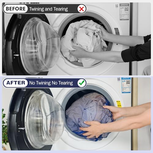 4Pcs Mesh Laundry Bags Washing Machine Mesh Wash Bags for Clothes (4 Count)