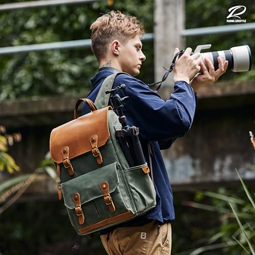Green Camera Backpack