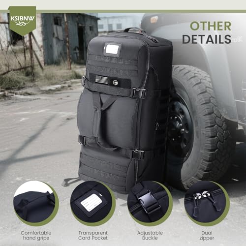 Duffel Bag with Wheels and Handle