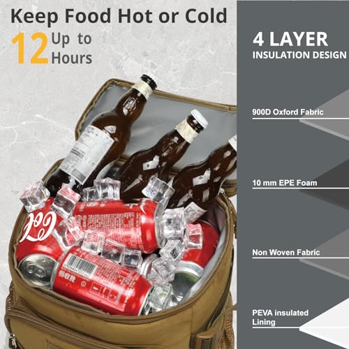 25L Insulated Cooler Backpack Water (42 Count)