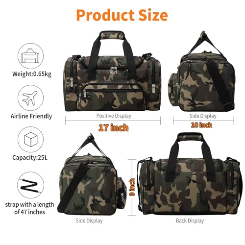 17 inch Small Duffle Bag
