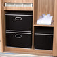Extra Large Collapsible Storage Bins with Lids [5 (5 Count)