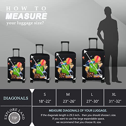 Luggage Cover Suitcase Protector Fits 23