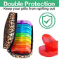 Weekly Travel Pill Organizer 2 Times a Day AM PM Rainbow Pill Box