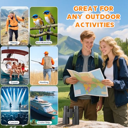 10x42 HD Binoculars for Adults