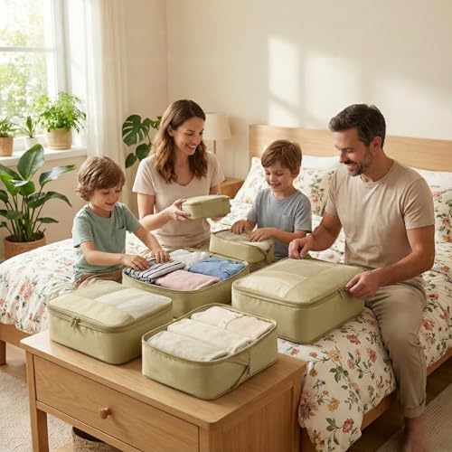 4 Piece Compression Packing Cubes for 3 (4 Count)