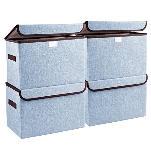 Foldable Storage Bins with Lids (4 Count)