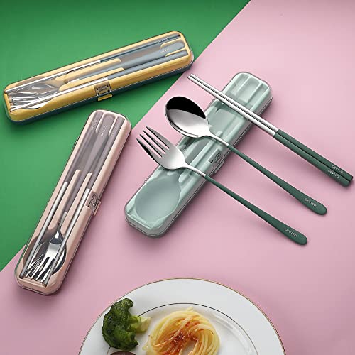 Travel Utensils with Case (4 Count)