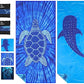 2 Pack Microfiber Beach Towels Oversized 71x32 Turtle Whale Shark (2 Count)