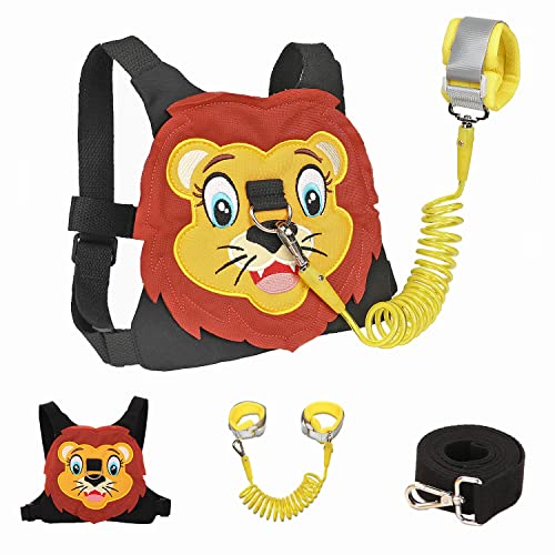 Toddlers Leash + Anti Lost Wrist Link Child Kids Safety Harness Kids Walking Wristband Assistant Strap Belt for Boys Pink Christmas Gift